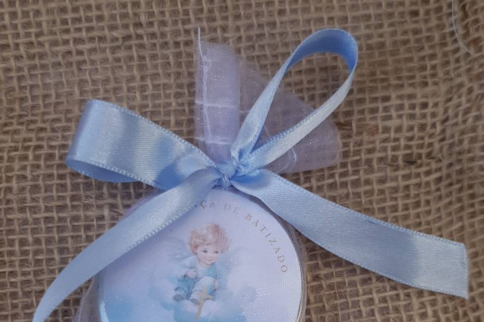 Vela Aromática c/ organza