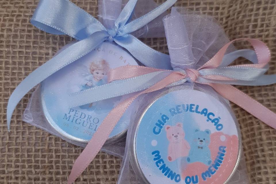 Vela Aromática latinha organza