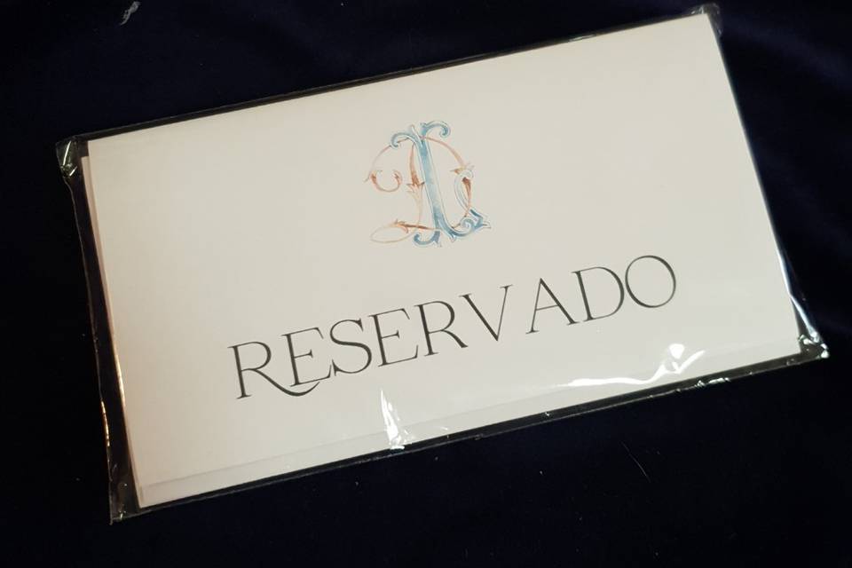 Placa reservado