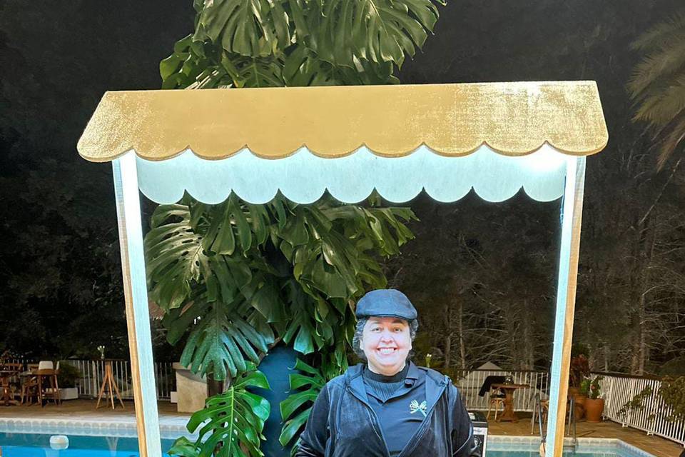 Carrinho de pizza cone