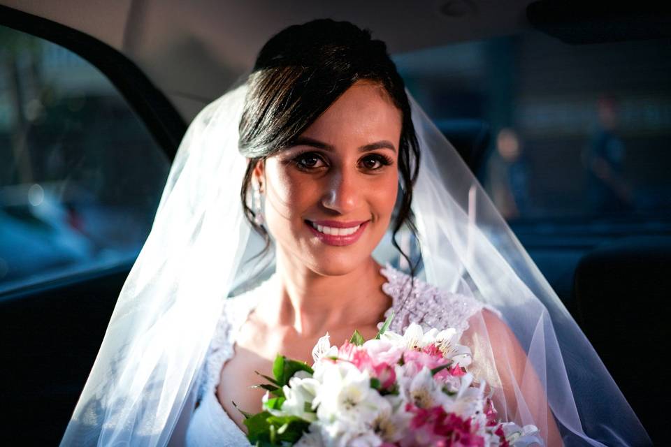 Tradicional foto no carro
