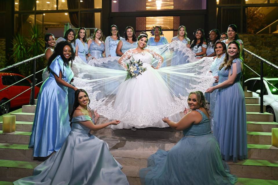 Noiva e madrinhas
