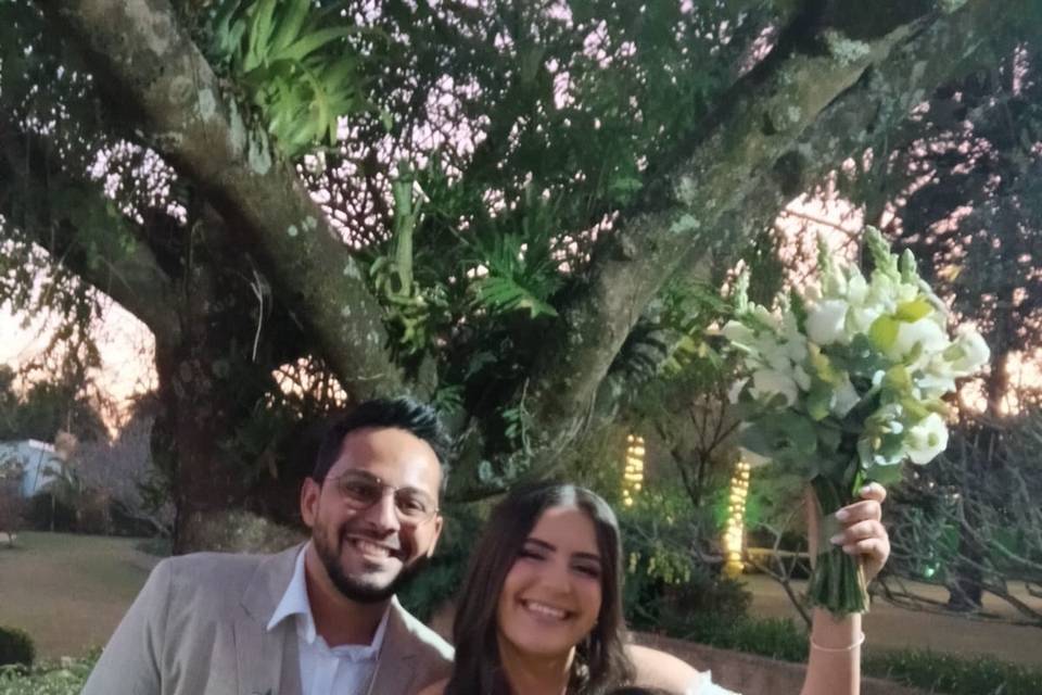 Assessora  noiva e noivo