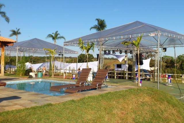 Tenda piramidal cristal