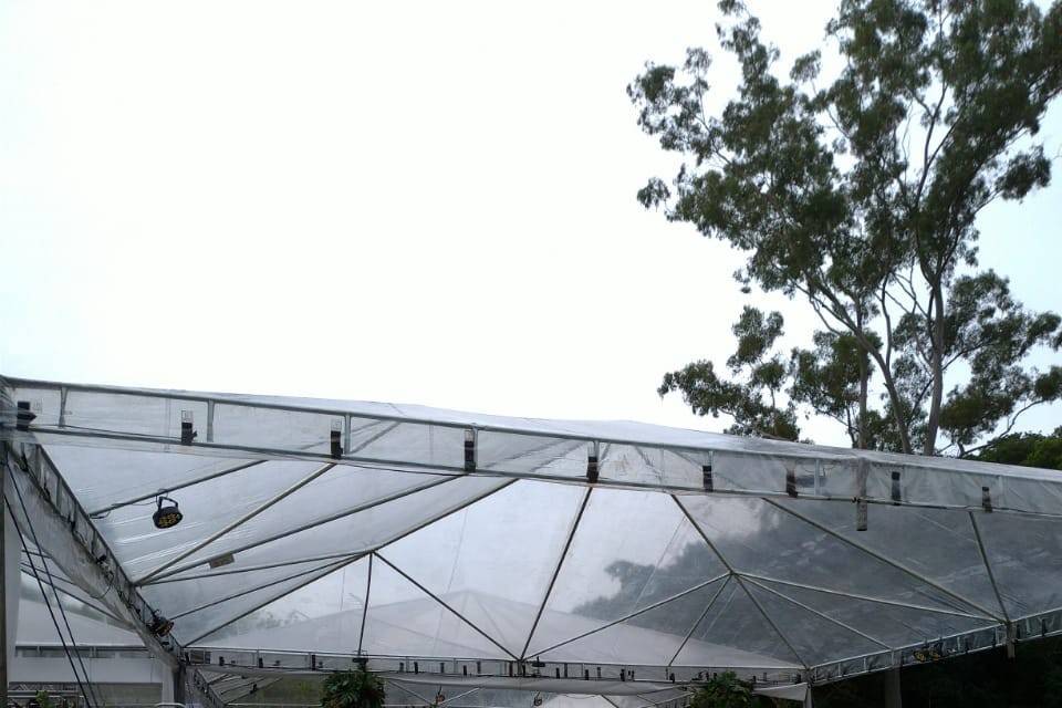 Tenda piramidal cristal