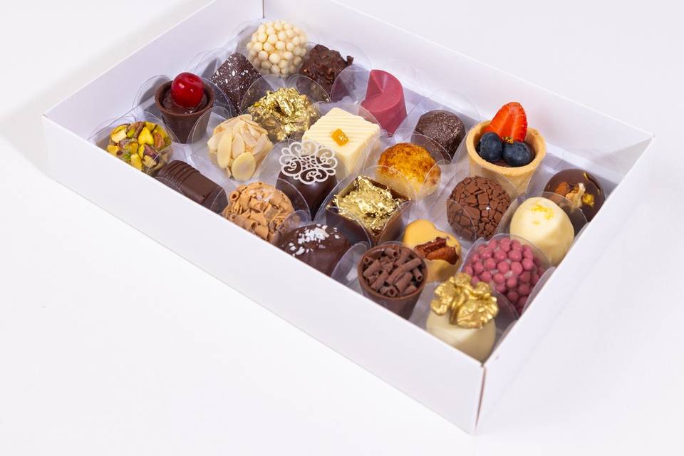 Caixa degustação de doces finos