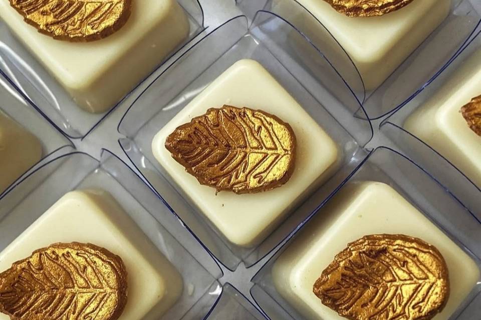 Doces finos de creme de limão