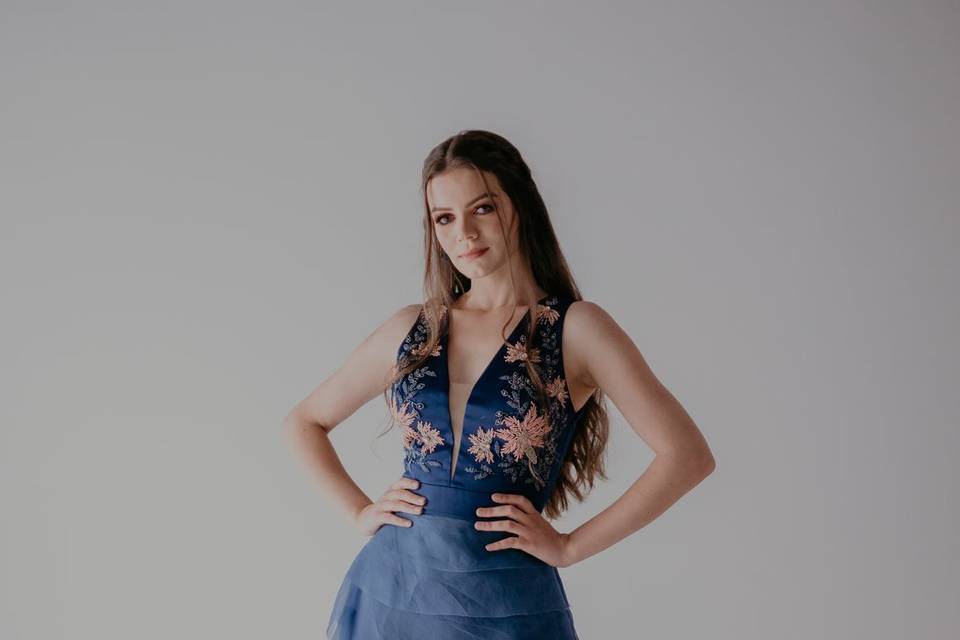 Vestido de festa moderno