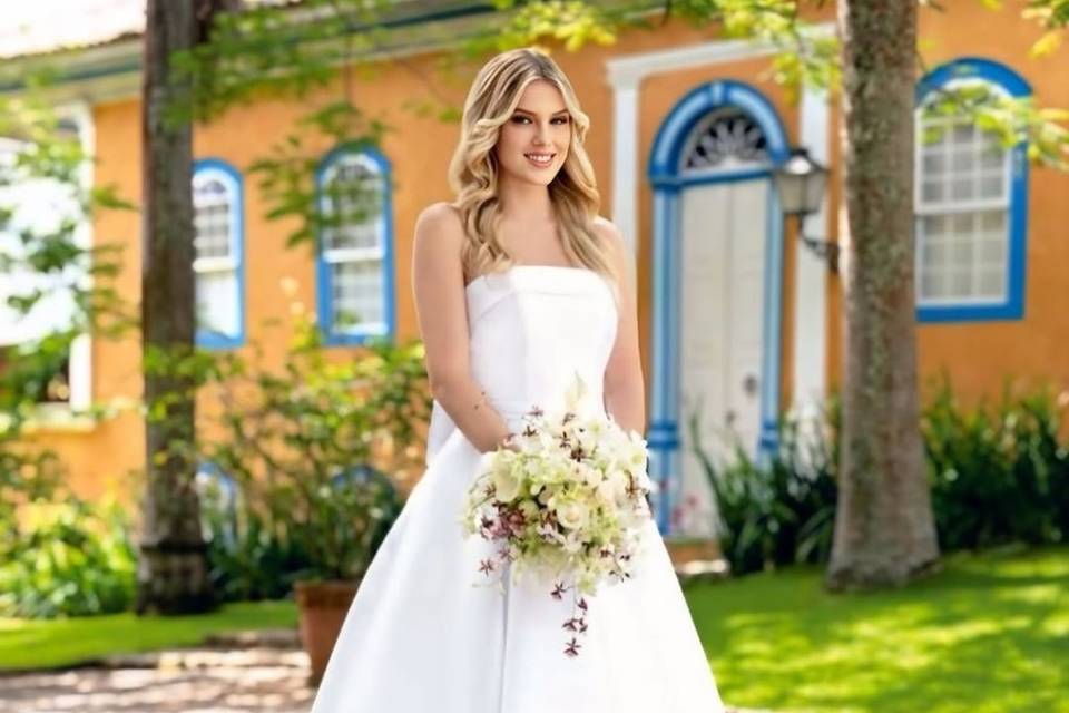 Vestido noiva minimalista