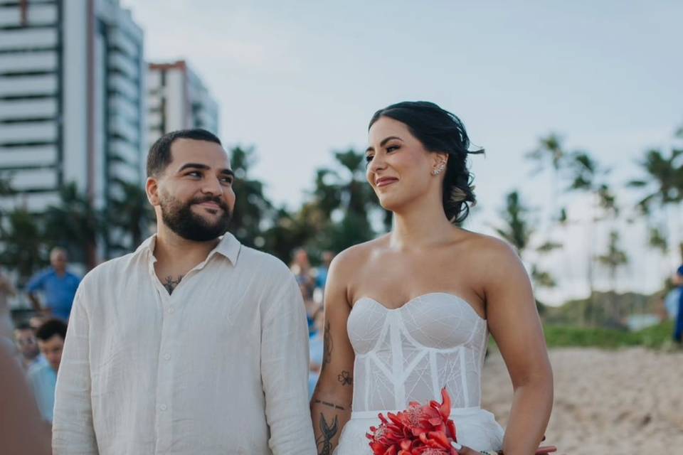 Casamento pé na areia