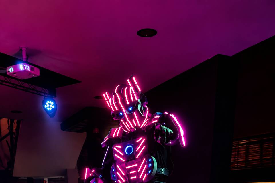 Animação com Robô de LED