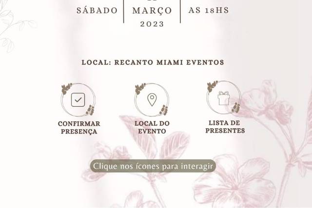 Convites digitais de casamento