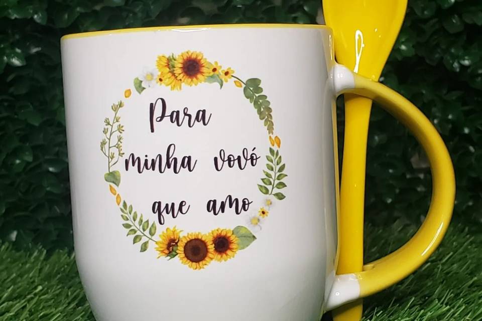 Caneca com Colher 325ml