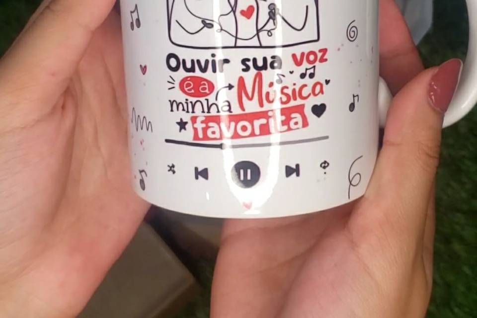 Caneca alça personalizada