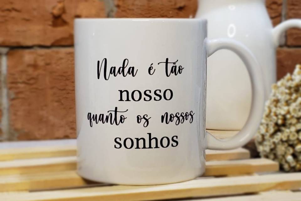 Caneca com nome e frase