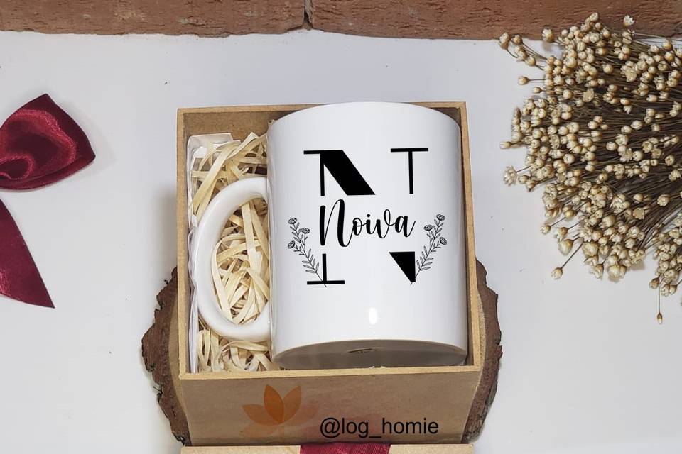 Caneca Porcelana Noiva