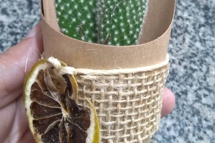 Lembrancinha juta com esp