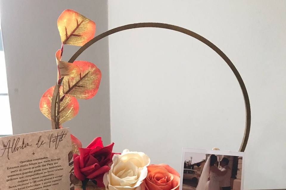 Centro de mesa dos convidados