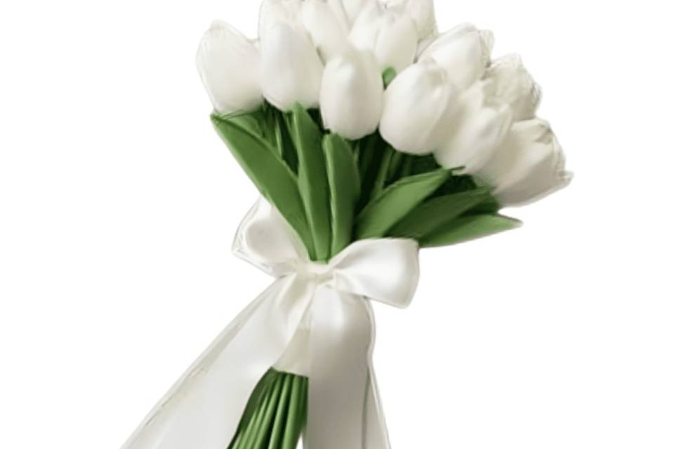 Buquê tulipas brancas