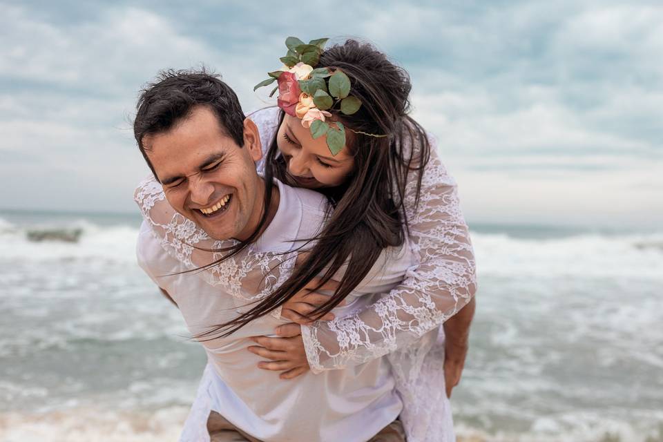 Pré wedding na praia