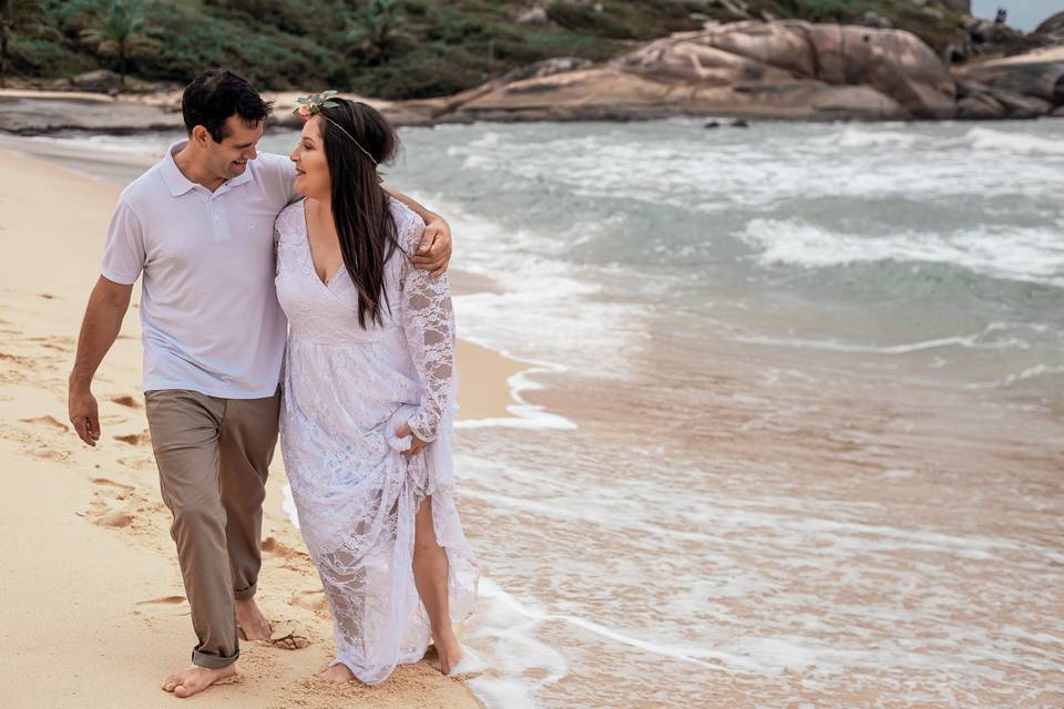 Pré wedding na praia