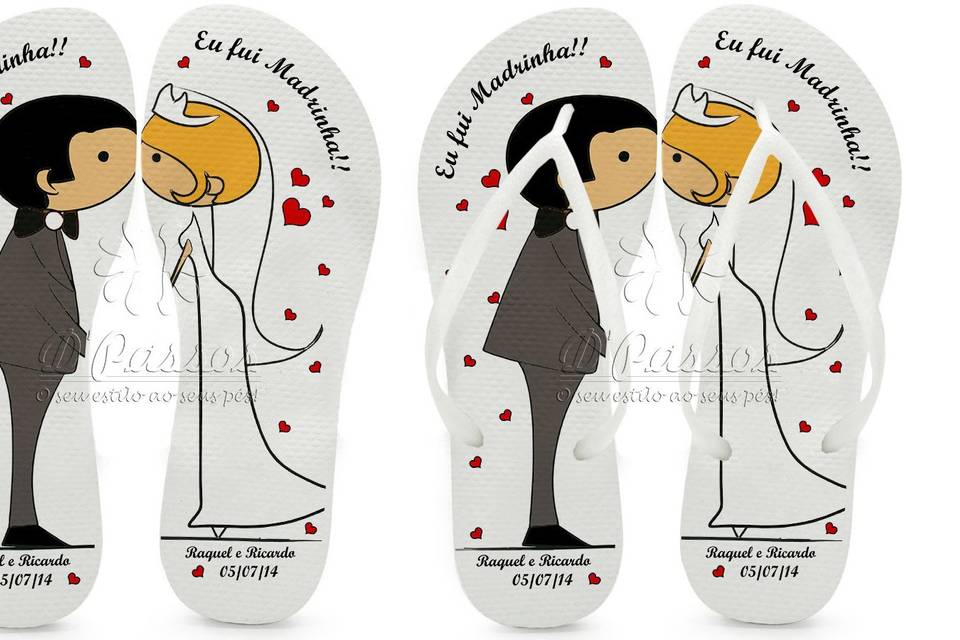 Lembrança casamento -Chinelo