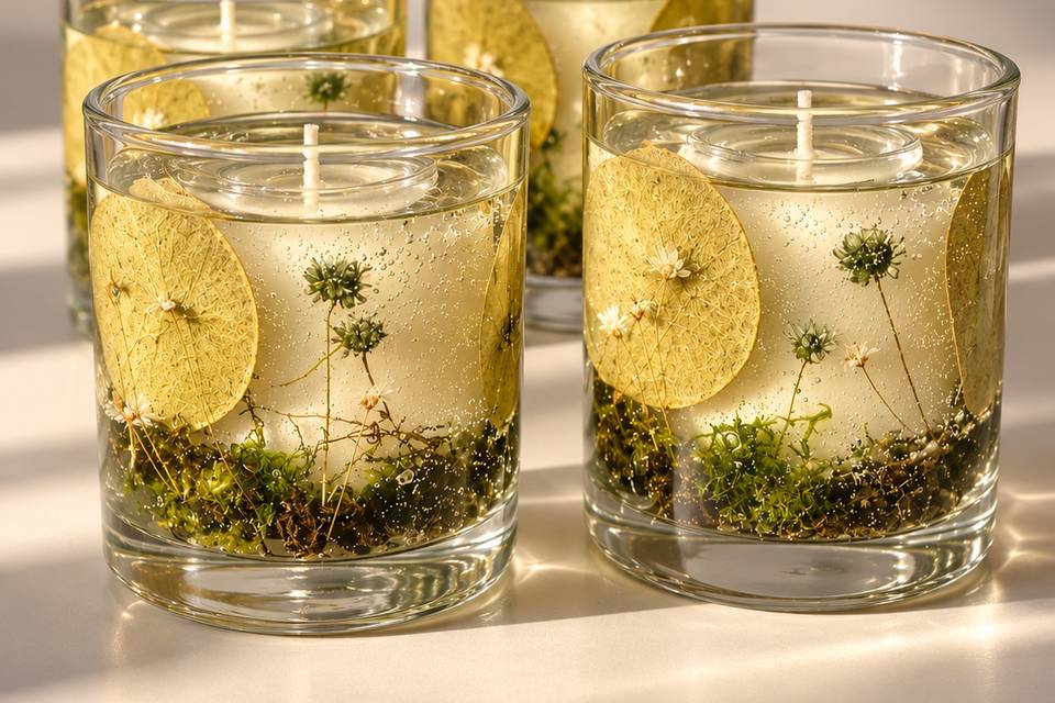 Vela luminária aromática