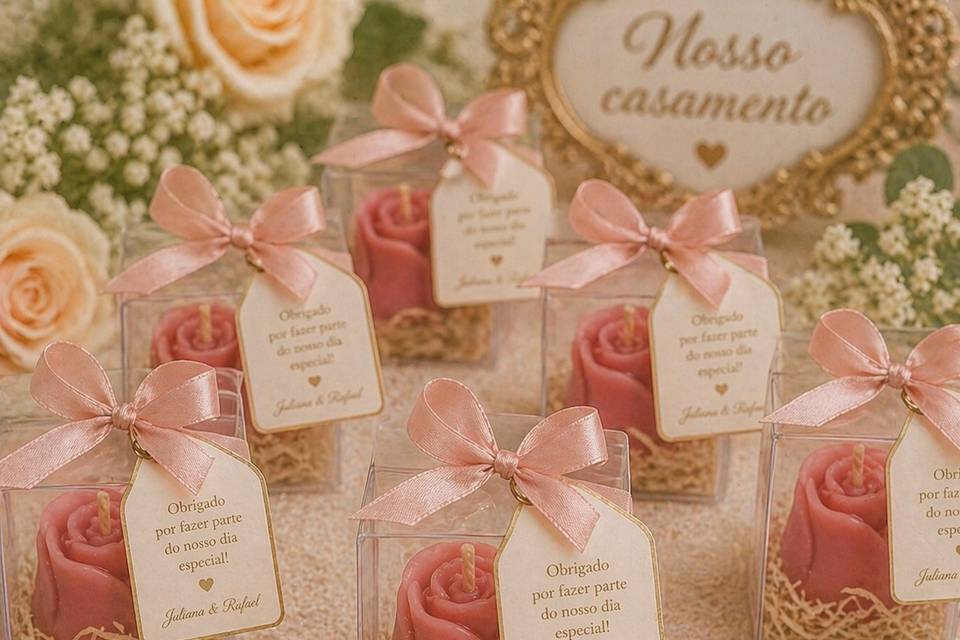 Velinha Botão de Rosa
