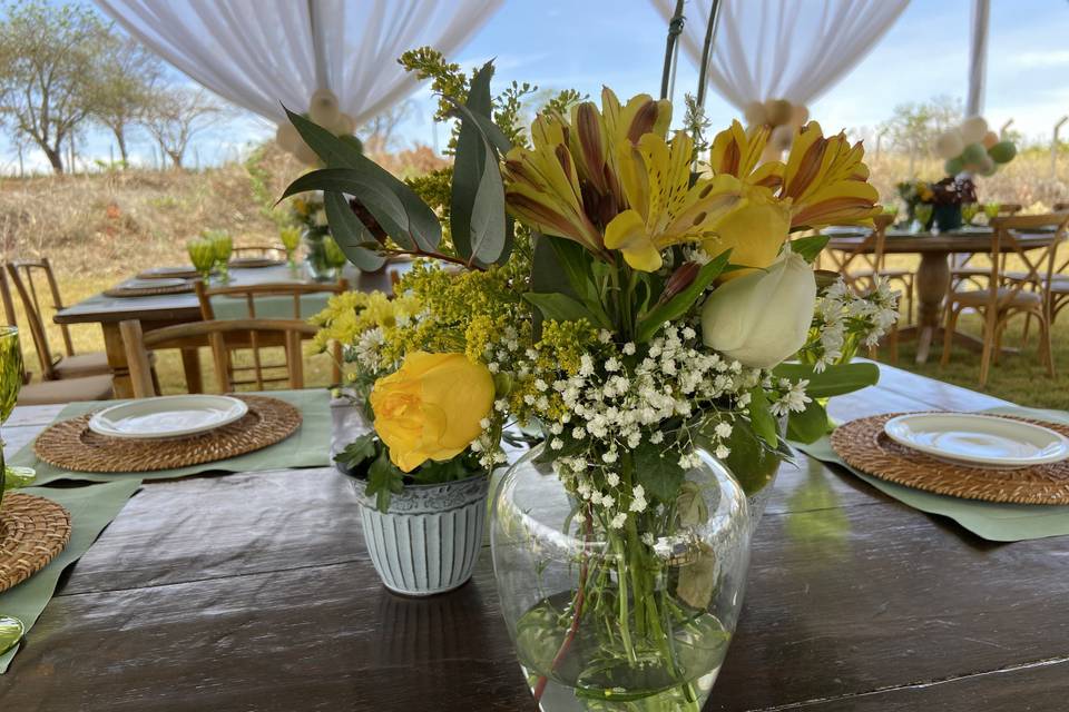 Decoração para casamento mesa