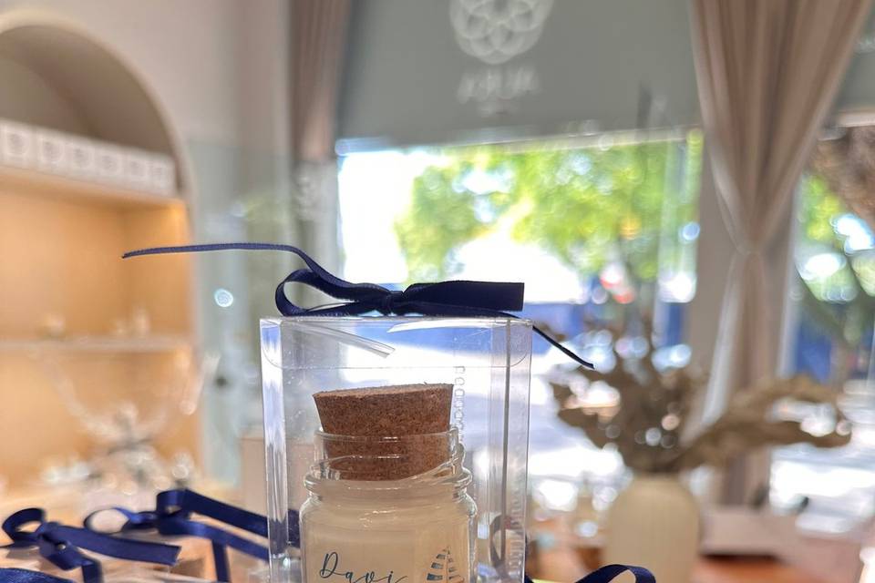 Velas personalizadas.