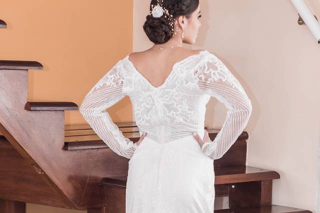 Noiva 2021 penteado romântico