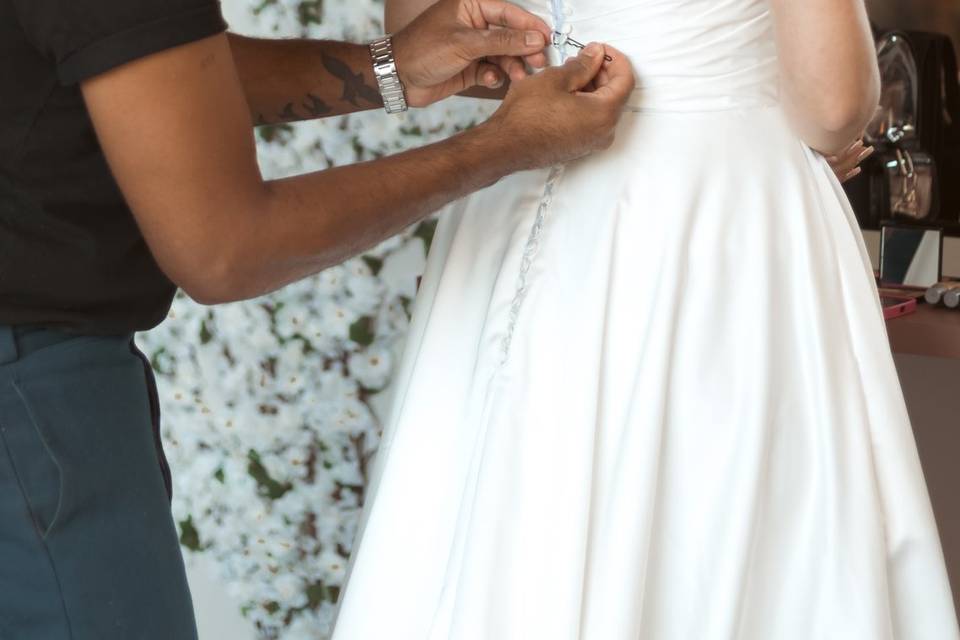 Making of da noiva - Vestido