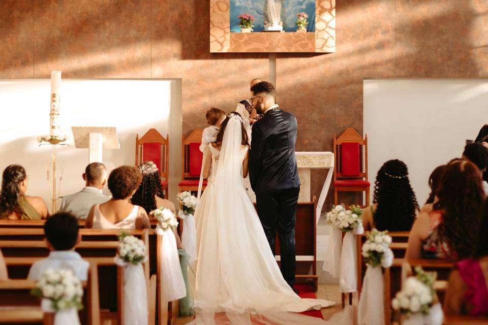 Casamento noivos com o filho
