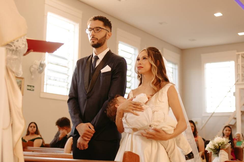 Casamento noivos com o filho
