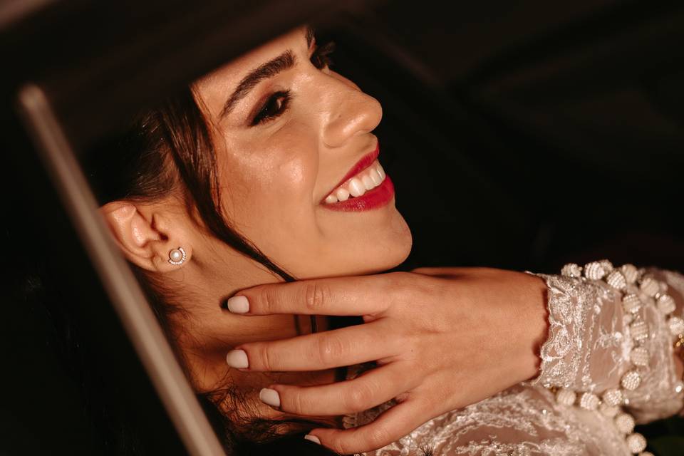 Noiva no carro