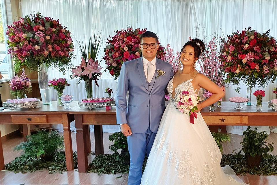 Parabéns ao lindo casal