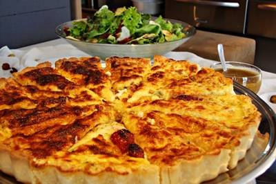 Quiche caprese