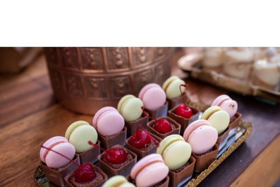 Chocolate com  macarrons