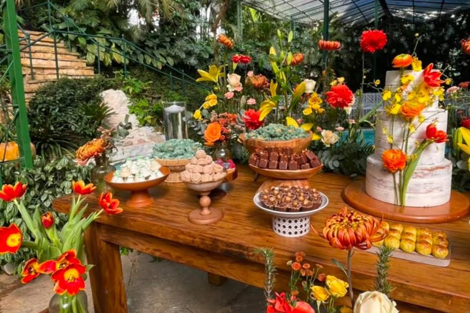 Mesa de doces Quinta do Chapec