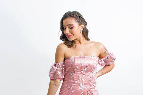 Vestido de Madrinha Rosé