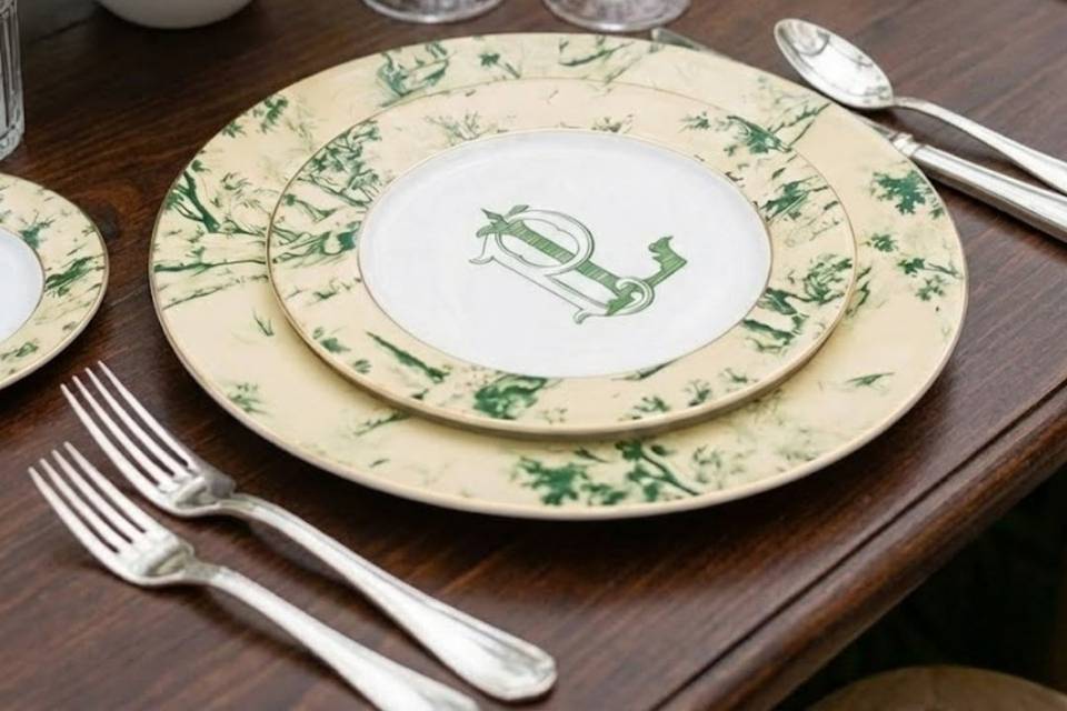 Impressão Toile de Jouy + Ouro