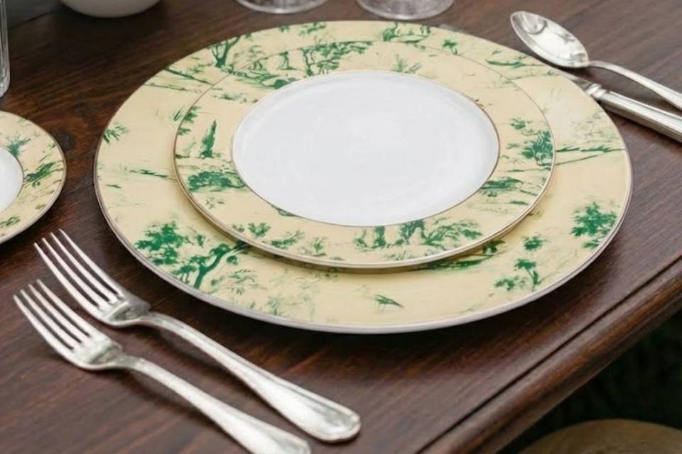 Locação Toile de Jouy + Ouro