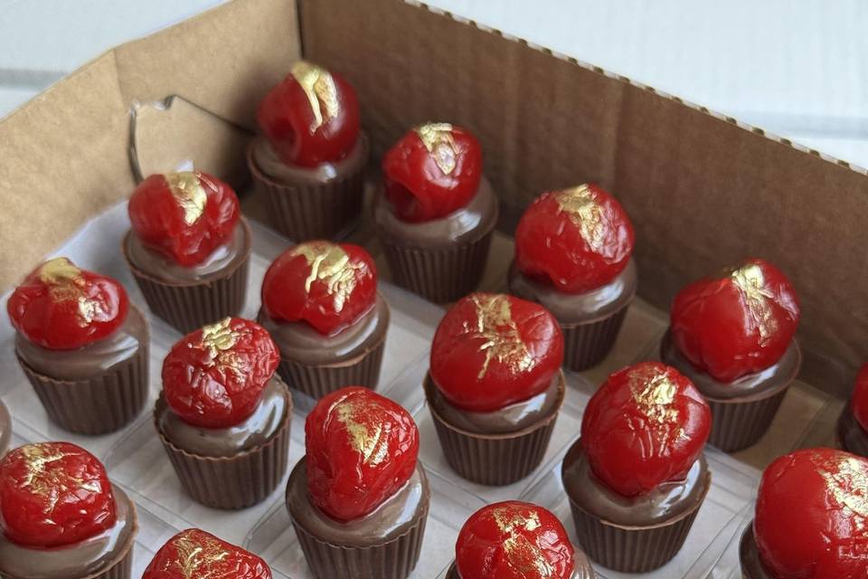 Cereja com chocolate
