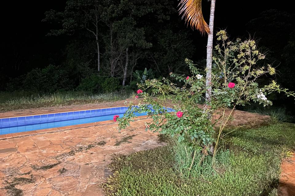 Área da piscina