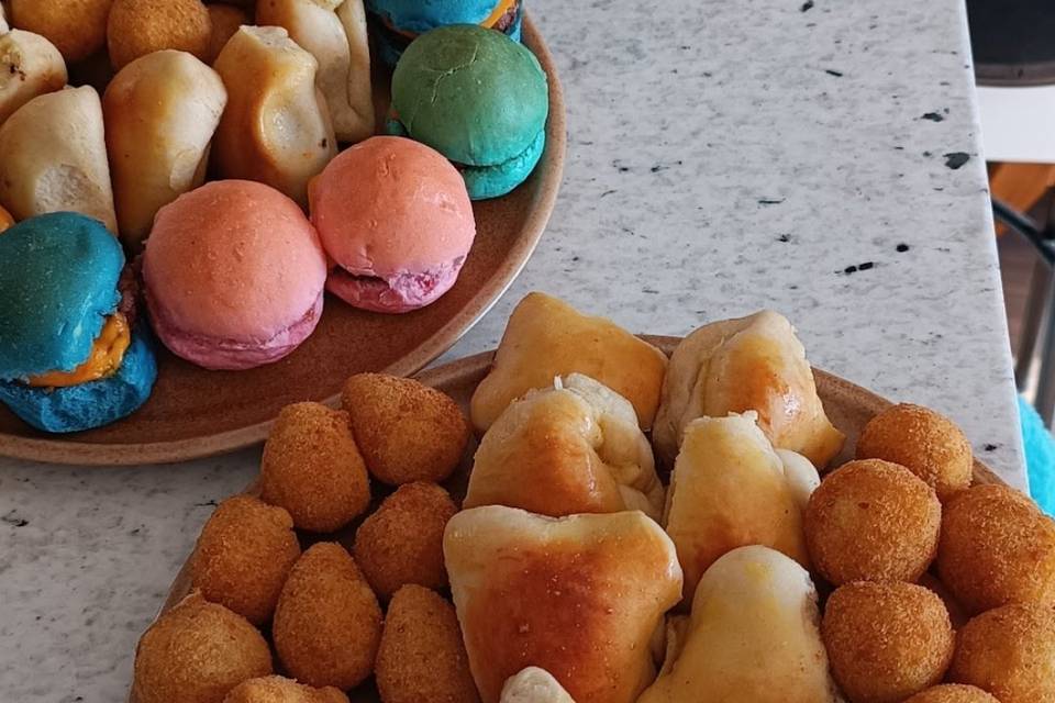 Buffet de mini burguers