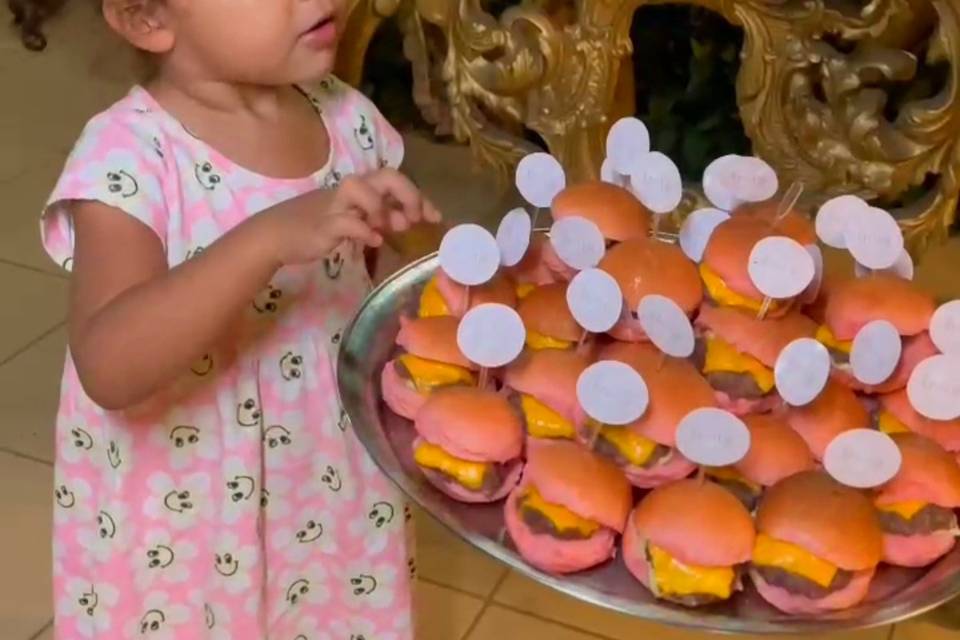 Buffet de mini burguers