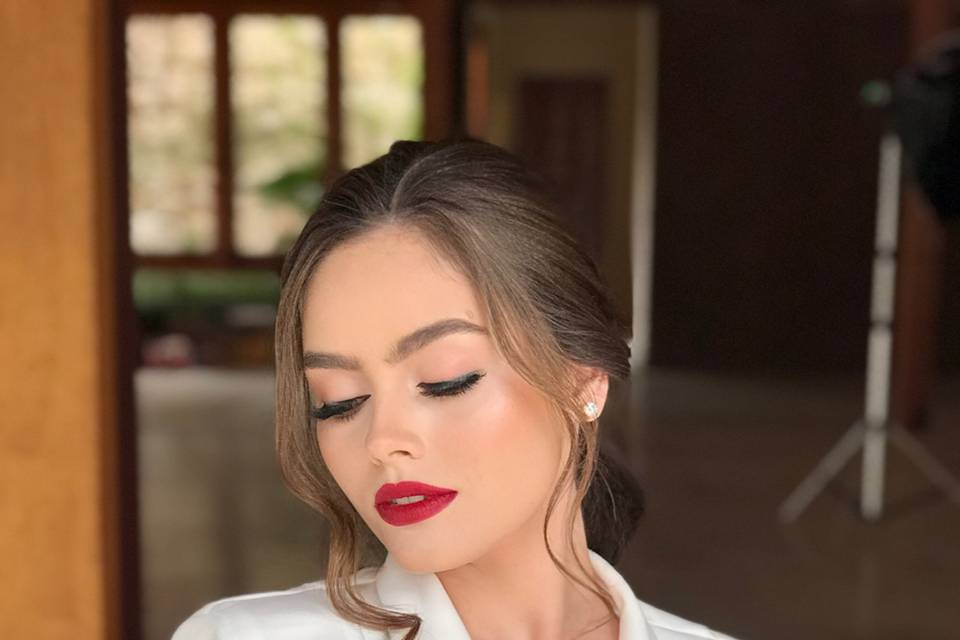 Make glam+ batom vermelho