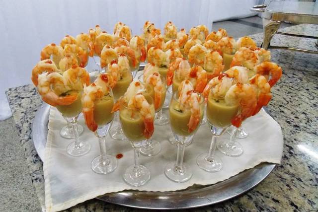Creme de Abóbora com Camarão