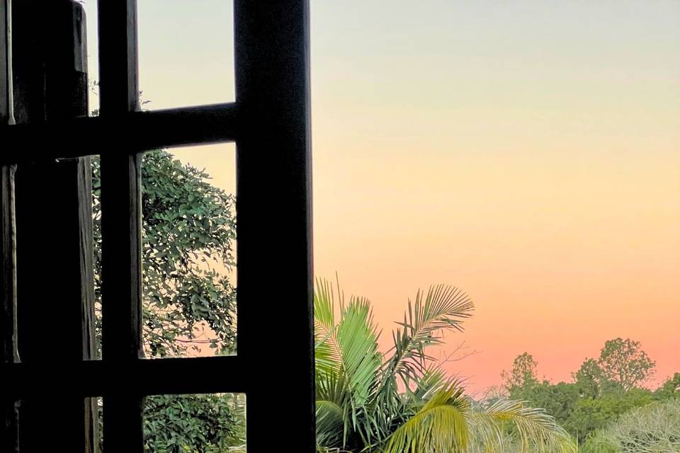 Final de tarde vista do quarto