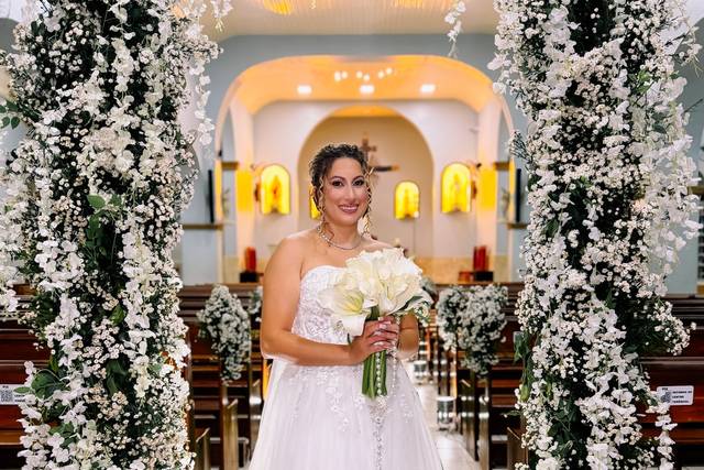 Uma noiva pronta para dizer si